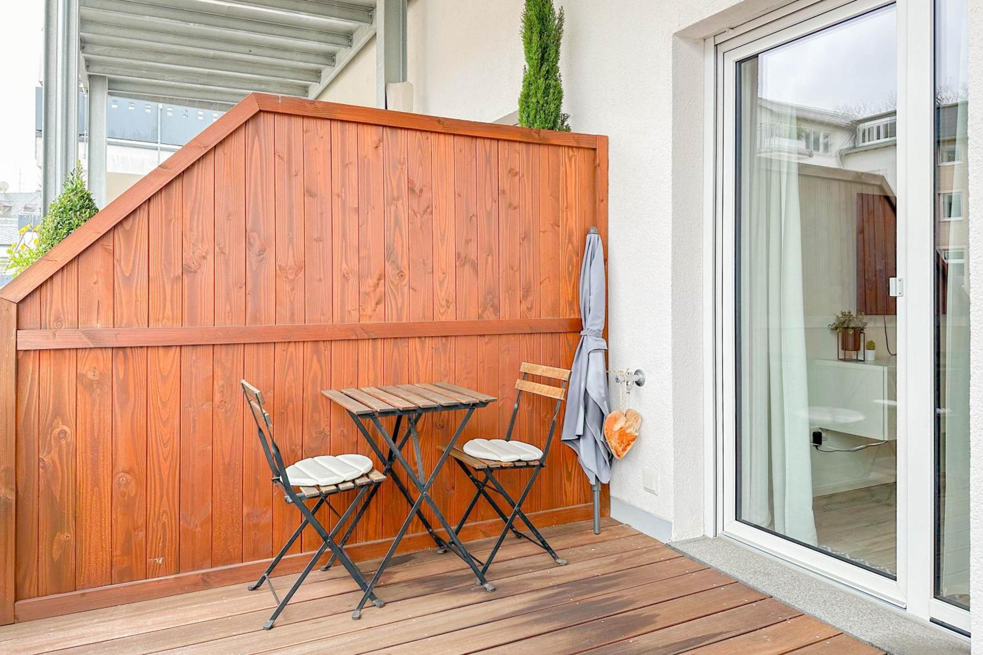 Modernes Trierer Cityloft Mit Grossem Balkon Екстер'єр фото