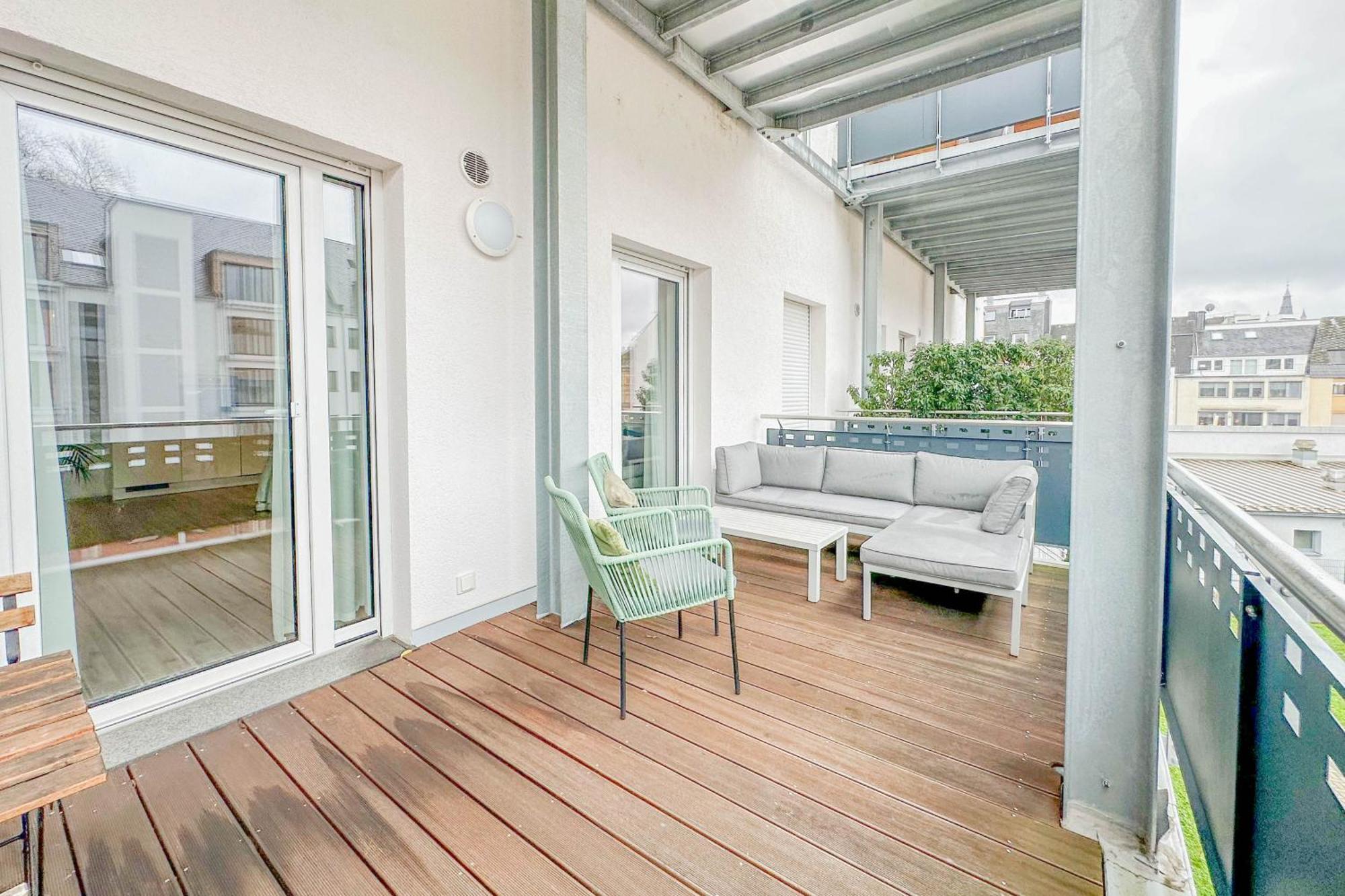 Modernes Trierer Cityloft Mit Grossem Balkon Екстер'єр фото
